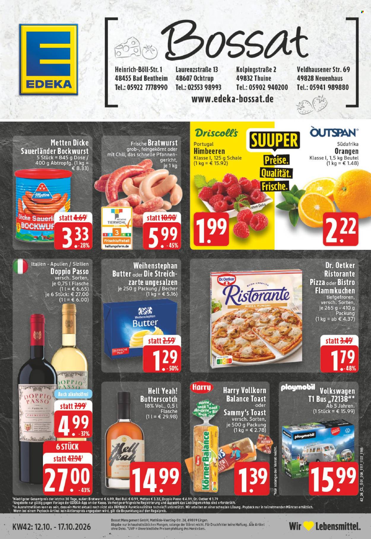 Leták Edeka - 12.10.2026 - 17.10.2026. Strana 1