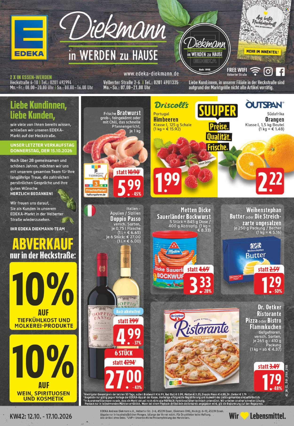 Leták Edeka - 12.10.2026 - 17.10.2026. Strana 1
