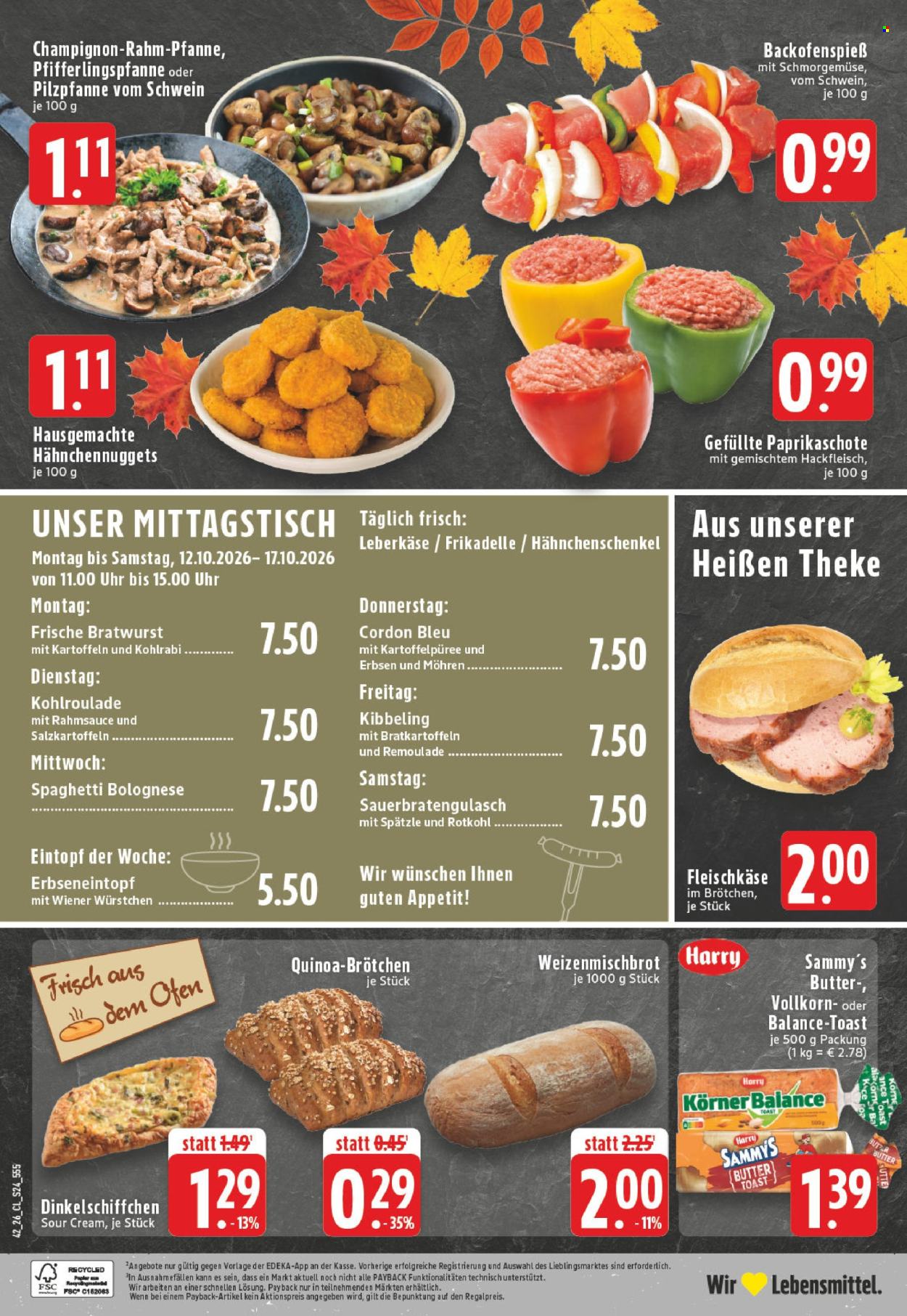 Leták Edeka - 12.10.2026 - 17.10.2026. Strana 28