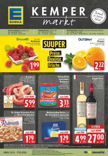 Prospekte Edeka - 12.10.2026 - 17.10.2026.