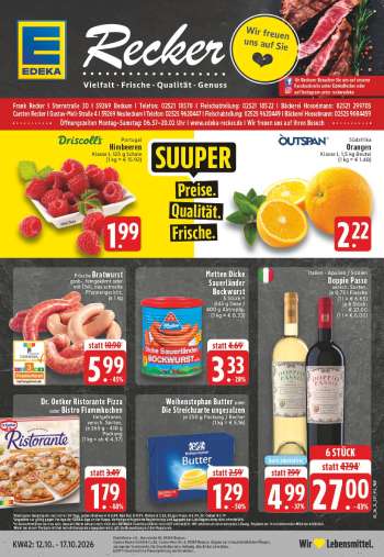 Prospekte Edeka - 12.10.2026 - 17.10.2026.