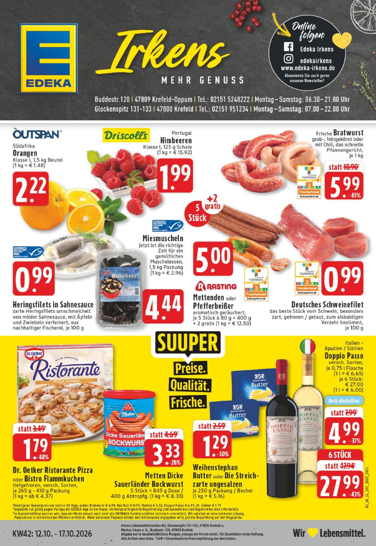 Leták Edeka - 12.10.2026 - 17.10.2026. Strana 1