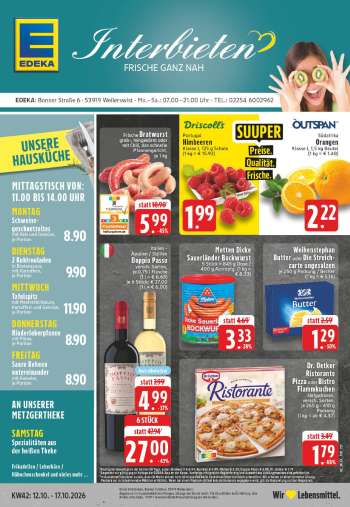 Prospekte Edeka - 12.10.2026 - 17.10.2026.