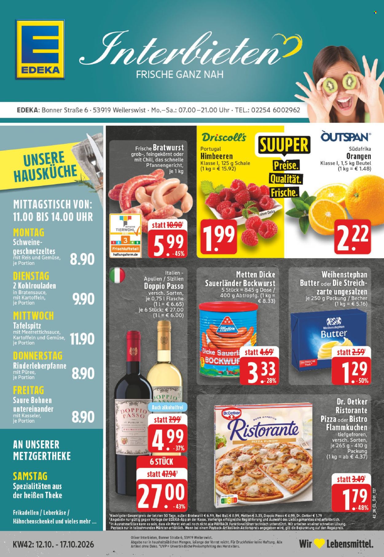 Leták Edeka - 12.10.2026 - 17.10.2026. Strana 1