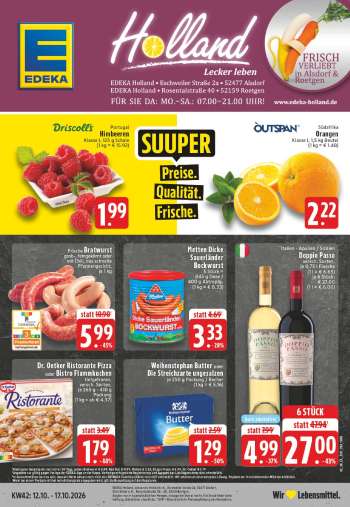Prospekte Edeka - 12.10.2026 - 17.10.2026.
