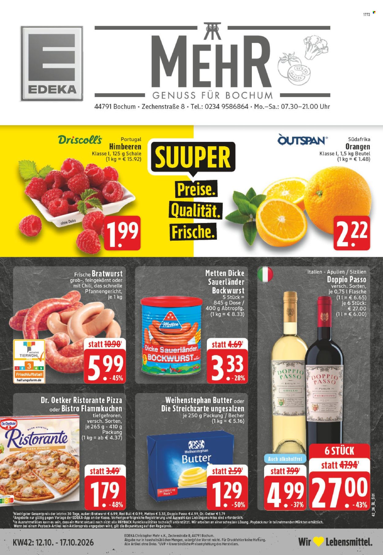 Leták Edeka - 12.10.2026 - 17.10.2026. Strana 1