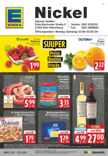 Prospekte Edeka - 12.10.2026 - 17.10.2026.