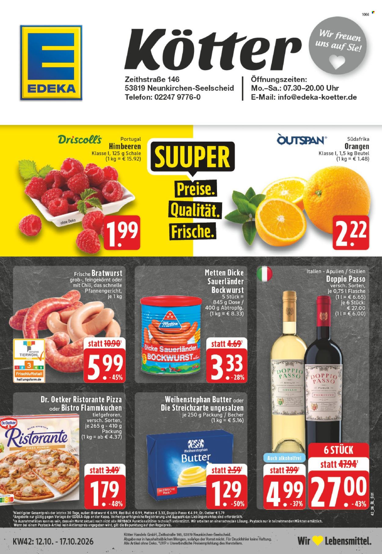 Leták Edeka - 12.10.2026 - 17.10.2026. Strana 1