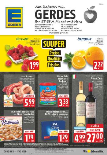 Prospekte Edeka - 12.10.2026 - 17.10.2026.