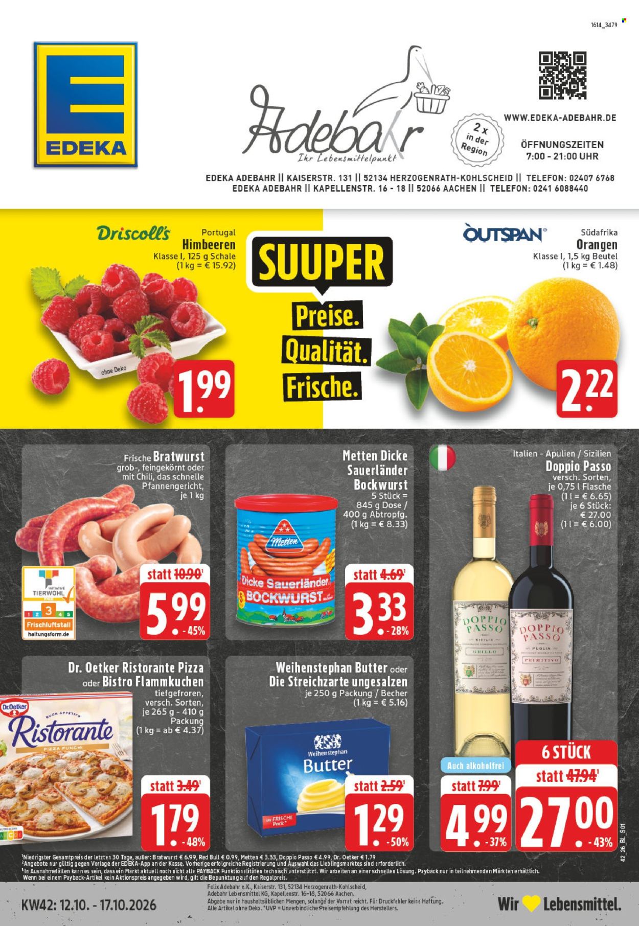 Leták Edeka - 12.10.2026 - 17.10.2026. Strana 1