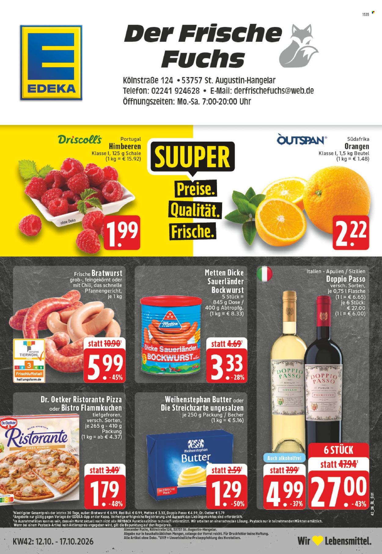 Leták Edeka - 12.10.2026 - 17.10.2026. Strana 1