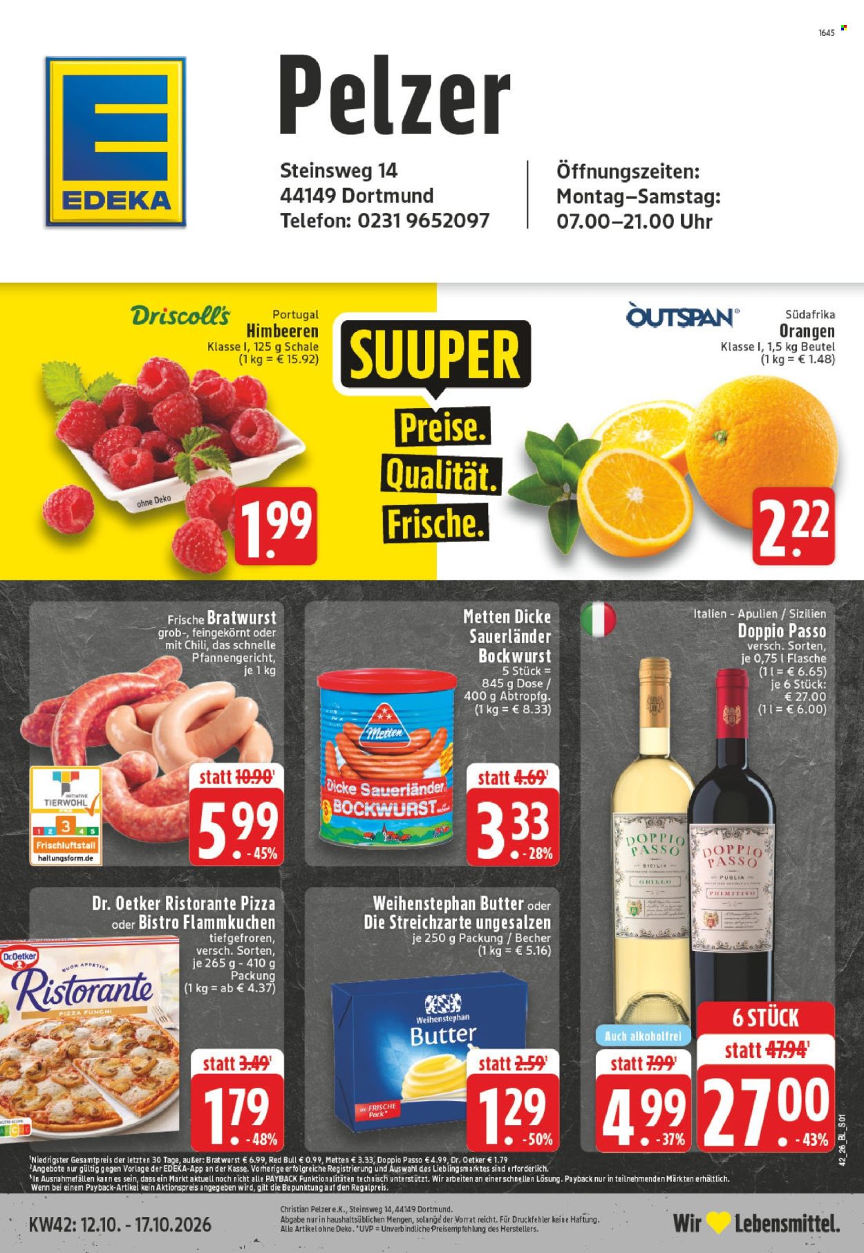 Leták Edeka - 12.10.2026 - 17.10.2026. Strana 1
