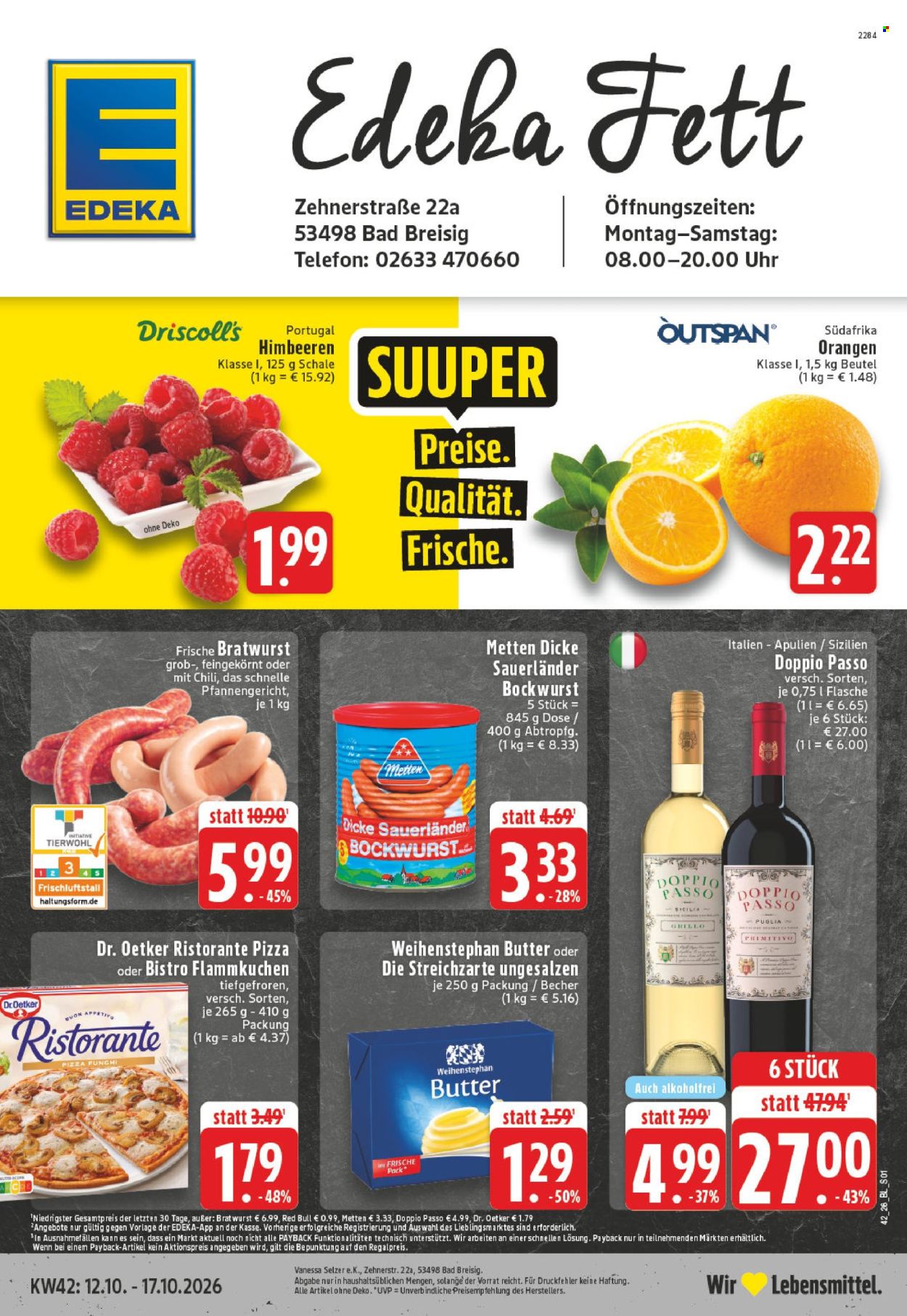 Leták Edeka - 12.10.2026 - 17.10.2026. Strana 1