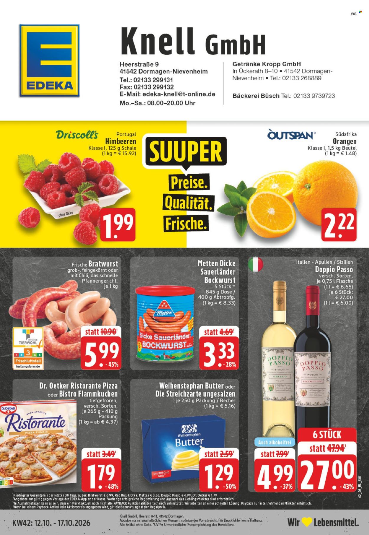 Leták Edeka - 12.10.2026 - 17.10.2026. Strana 1