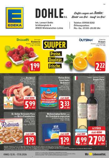 Prospekte Edeka - 12.10.2026 - 17.10.2026.