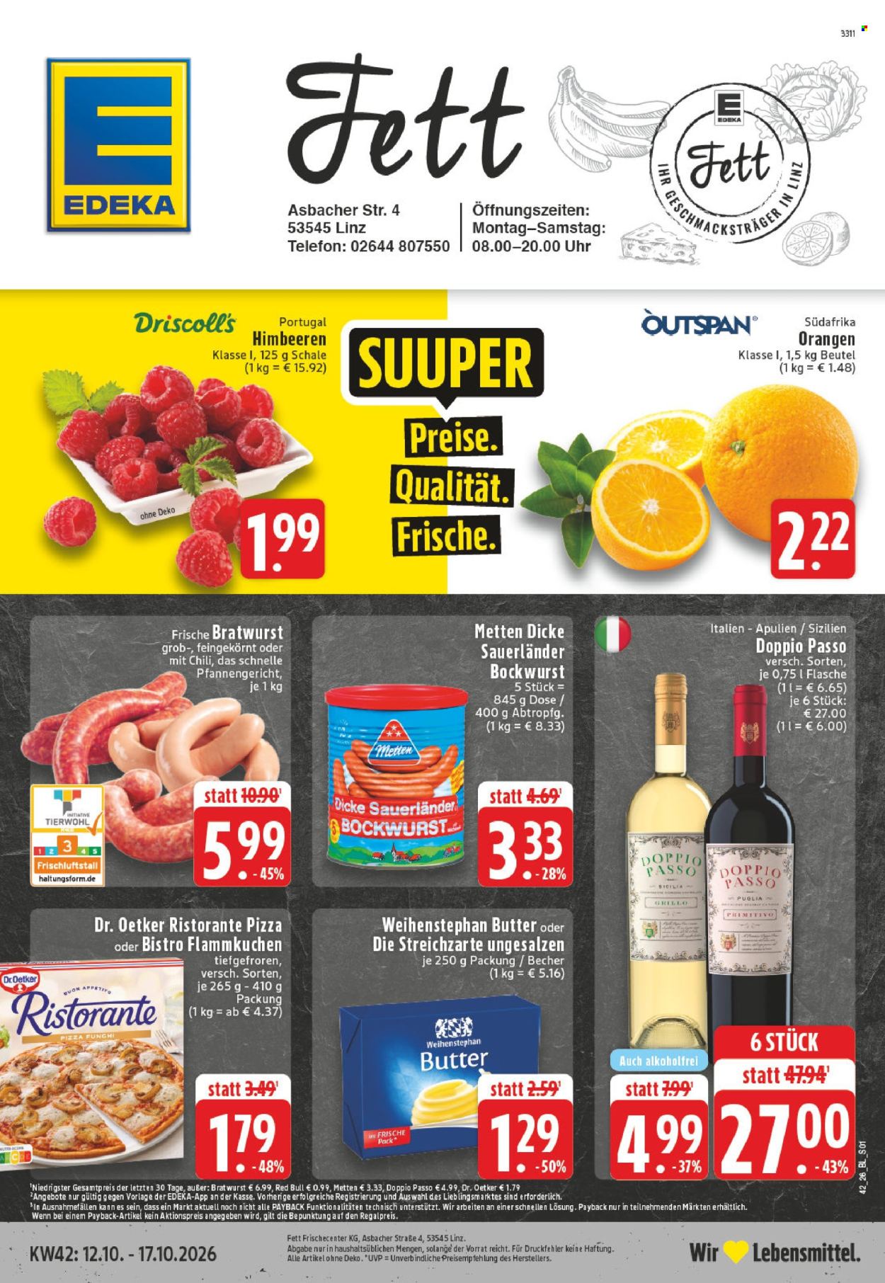 Leták Edeka - 12.10.2026 - 17.10.2026. Strana 1