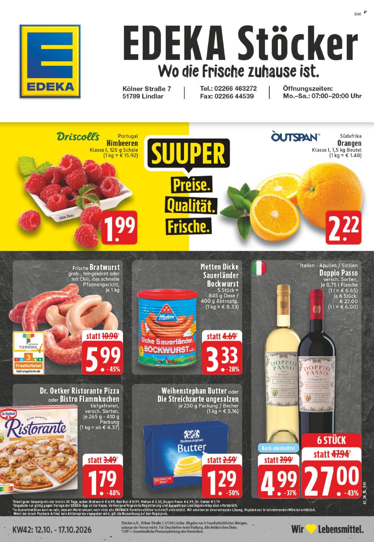 Leták Edeka - 12.10.2026 - 17.10.2026. Strana 1