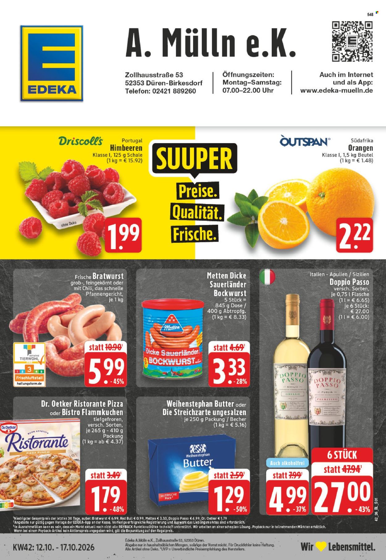 Leták Edeka - 12.10.2026 - 17.10.2026. Strana 1