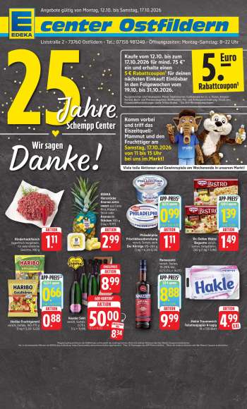 Prospekte E center - 12.10.2026 - 17.10.2026.