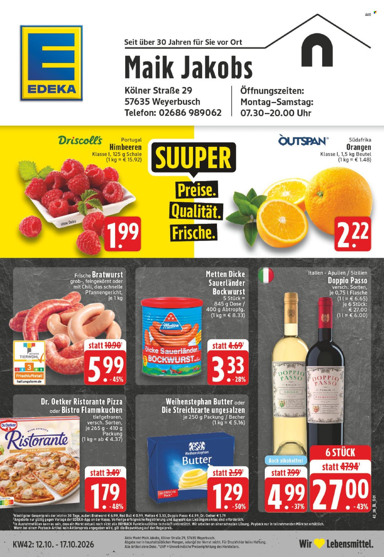 Leták Edeka - 12.10.2026 - 17.10.2026. Strana 1
