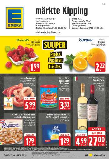 Prospekte Edeka - 12.10.2026 - 17.10.2026.