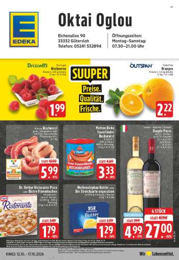 Prospekte Edeka - 12.10.2026 - 17.10.2026.