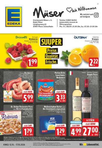 Prospekte Edeka - 12.10.2026 - 17.10.2026.
