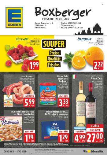 Prospekte Edeka - 12.10.2026 - 17.10.2026.