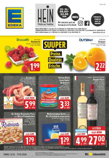 Prospekte Edeka - 12.10.2026 - 17.10.2026.