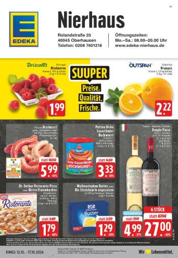Prospekte Edeka - 12.10.2026 - 17.10.2026.