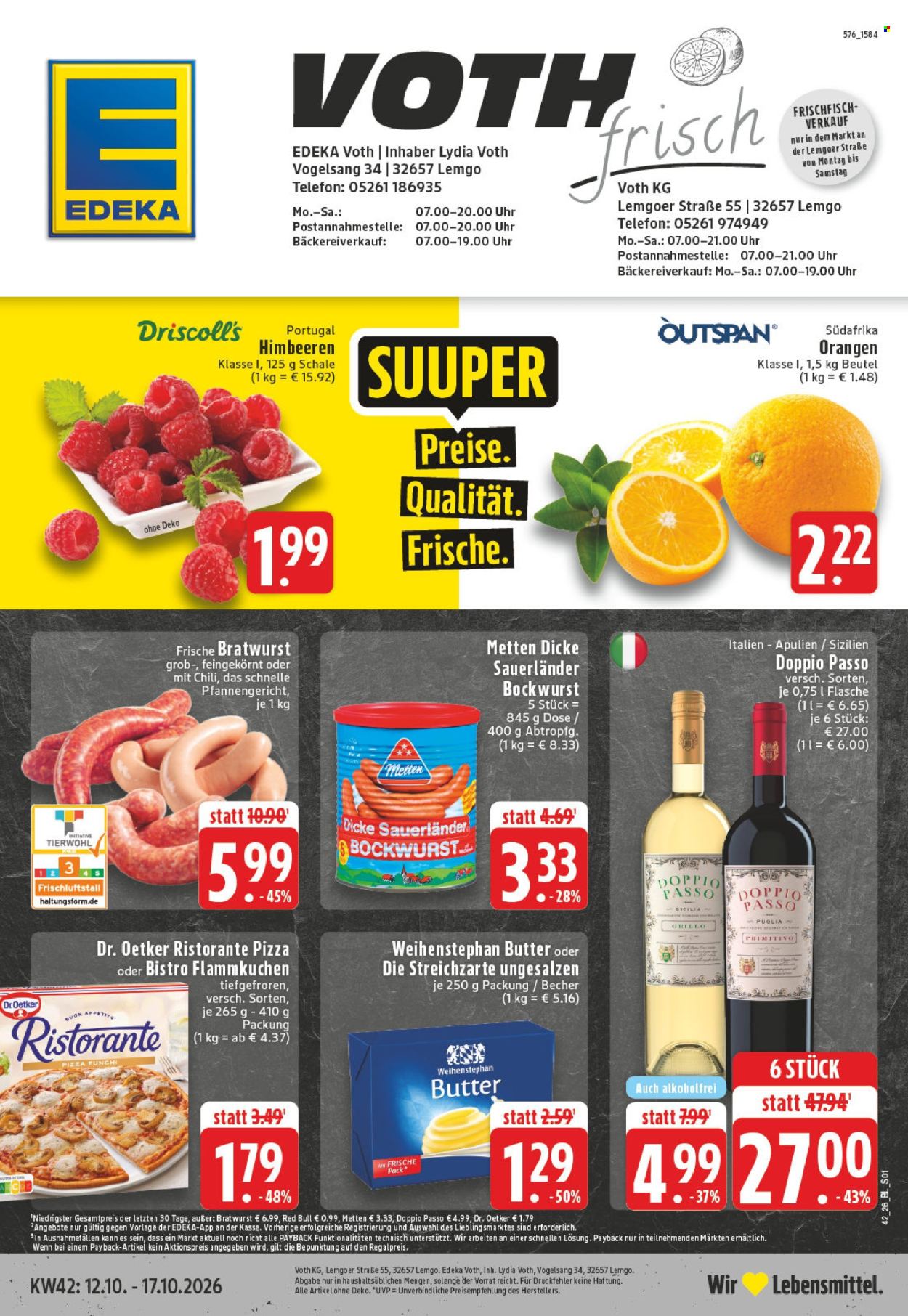 Leták Edeka - 12.10.2026 - 17.10.2026. Strana 1