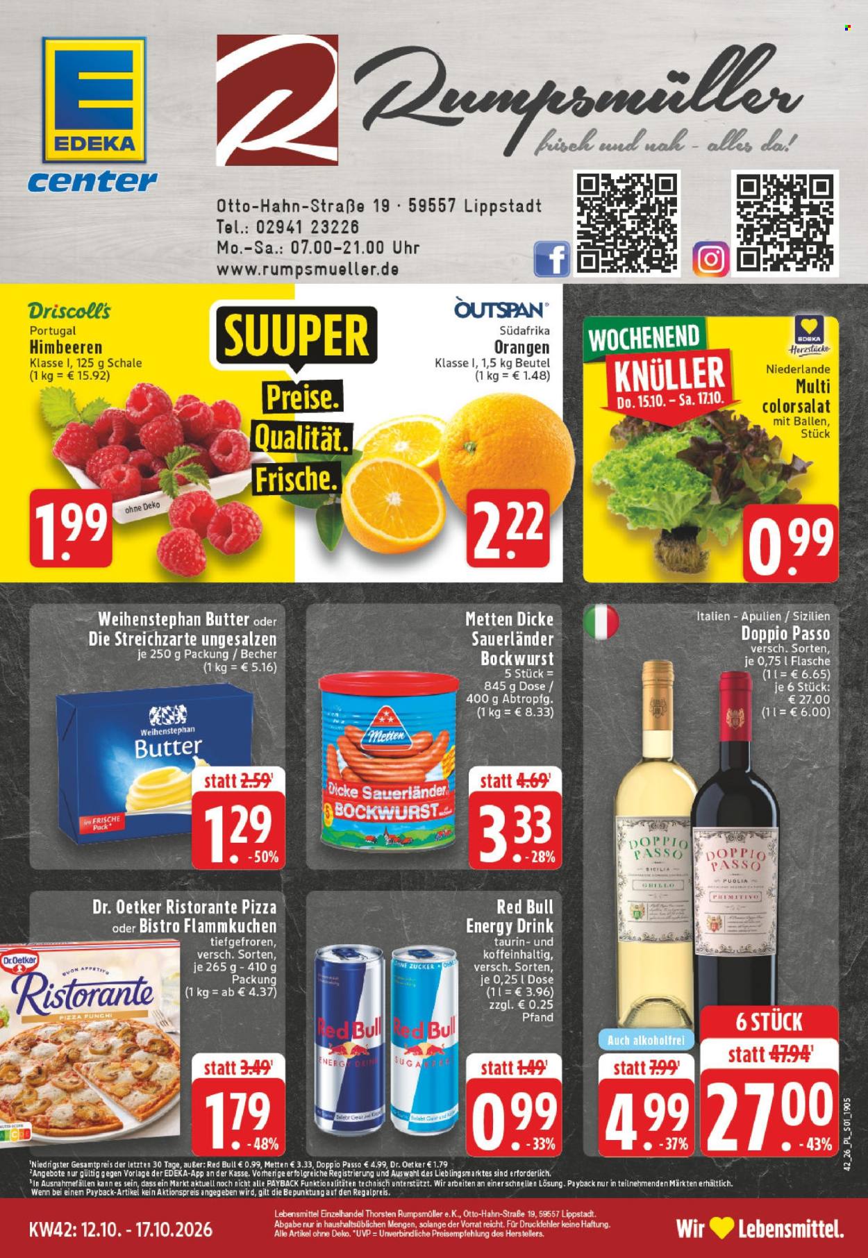 Leták Edeka - 12.10.2026 - 17.10.2026. Strana 1