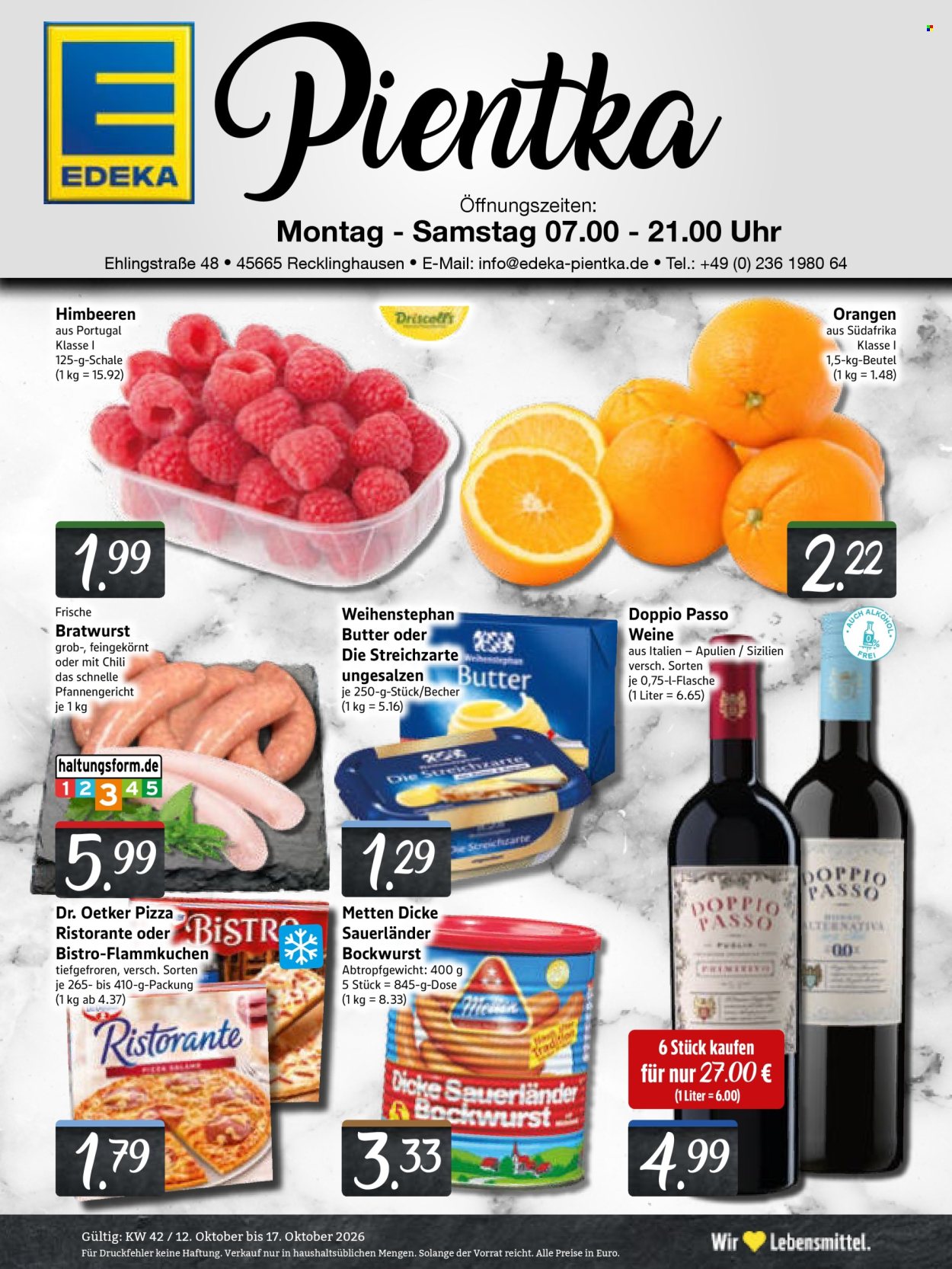 Leták Edeka - 12.10.2026 - 17.10.2026. Strana 1