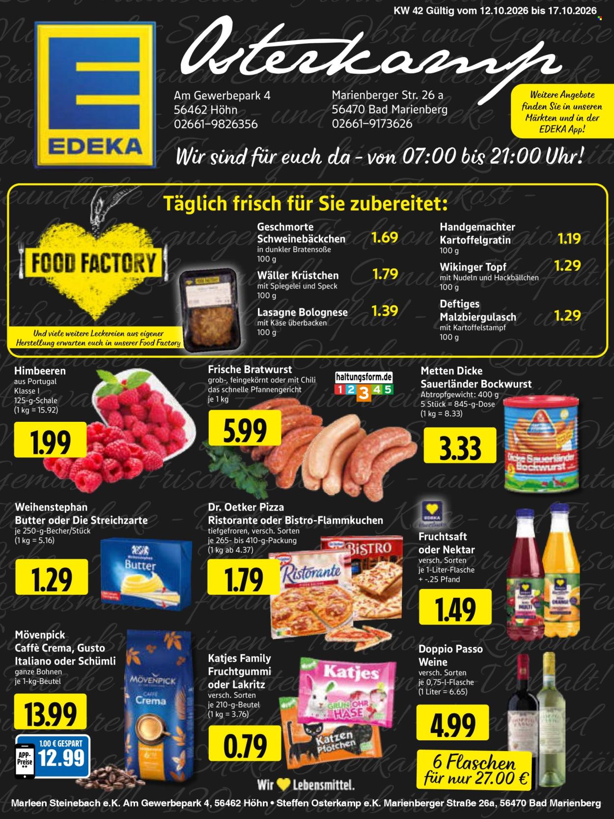 Leták Edeka - 12.10.2026 - 17.10.2026. Strana 1