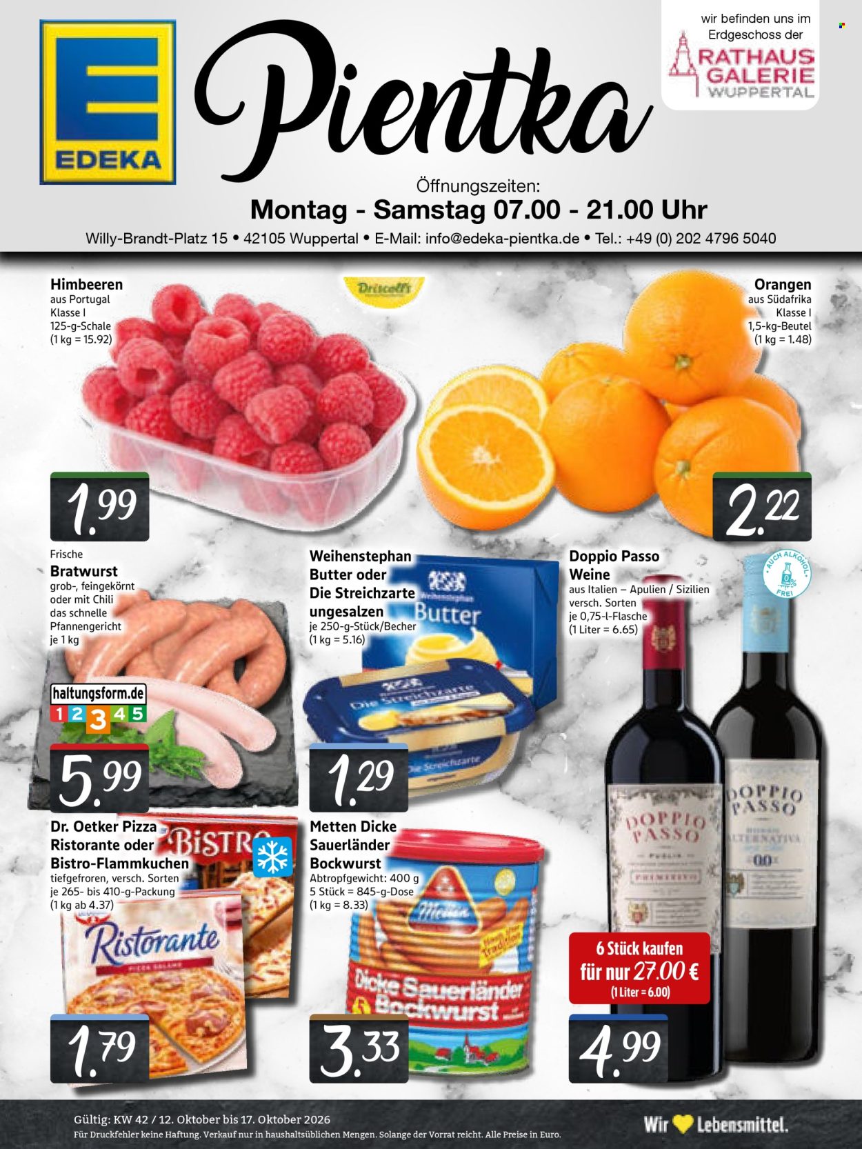Leták Edeka - 12.10.2026 - 17.10.2026. Strana 1