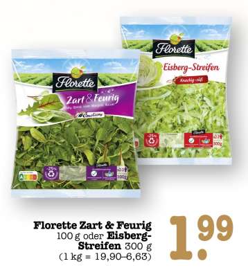 Florette Zart & Feurig oder Eisberg-Streifen