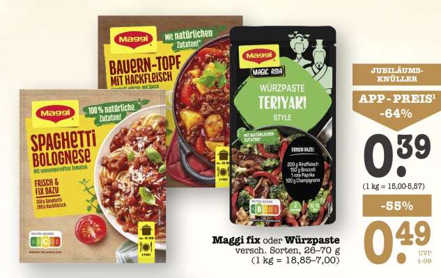 MAGGI Fix oder Würzpaste