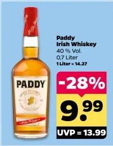 Paddy Irish Whiskey*