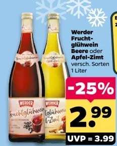 Werder Fruchtglühwein Beere oder Apfel-Zimt