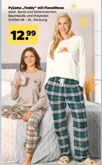 Pyjama „Teddy“ mit Flanellhose