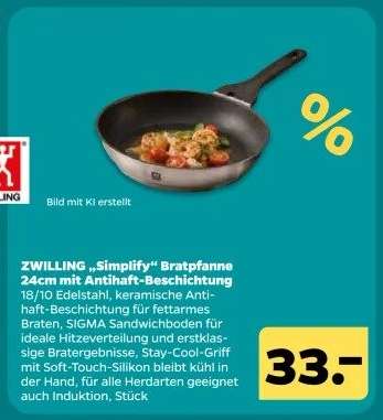 ZWILLING „Simplify-“ Bratpfanne 24cm mit Antihaft-Beschichtung
