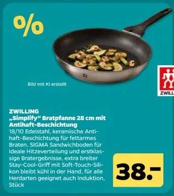 ZWILLING „Simplify“ Bratpfanne 28 cm