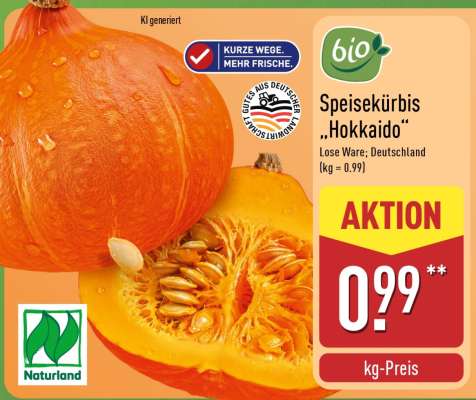 Speisekürbis 'Hokkaido'