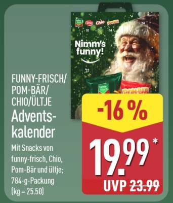 FUNNY-FRISCH/POM-BÄR/CHIO/ÜLTJE Adventskalender