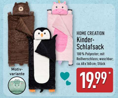 HOME CREATION Kinder-Schlafsack