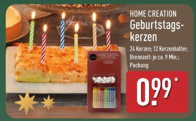 HOME CREATION Geburtstagskerzen