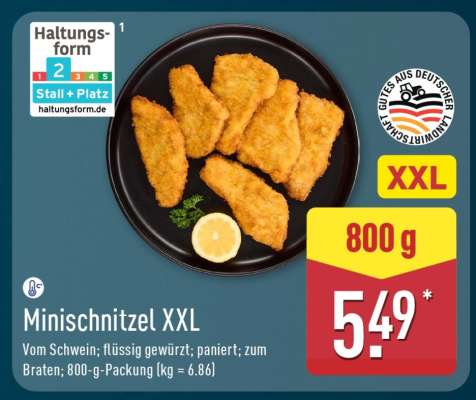 Minischnitzel XXL