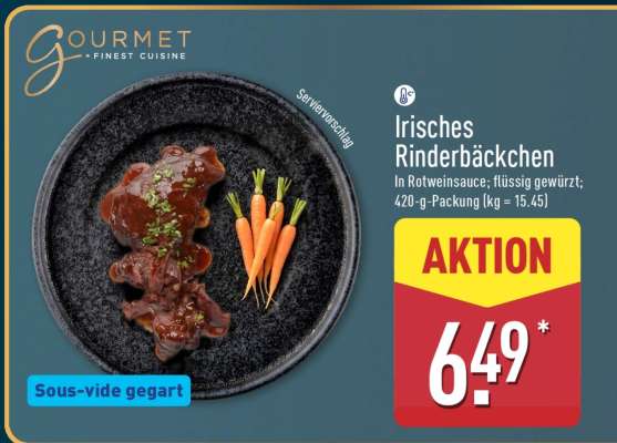 Irisches Rinderbäckchen