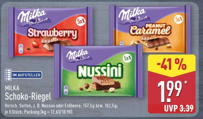MILKA Schoko-Riegel