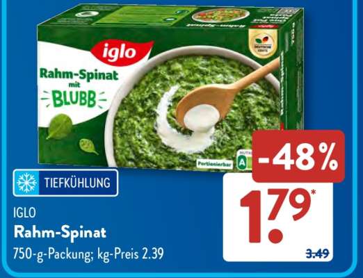 IGLO Rahm- Spinat